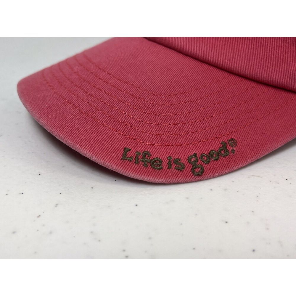 LIFE IS‎ GOOD  WOMENS CHILL CAP "FLIP FLOPS" One Size Red
